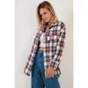 Хлопковая клетчатая рубашка свободного покроя с карманами, зимняя длинная женская рубашка 6230182