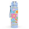 1PC Let Kindness Be Your Bloom Floral Quote Print 750ml Color Plastic Sports Water Bottle Leakproof Flip Straw Lid Suitable for Sports Office Home Use