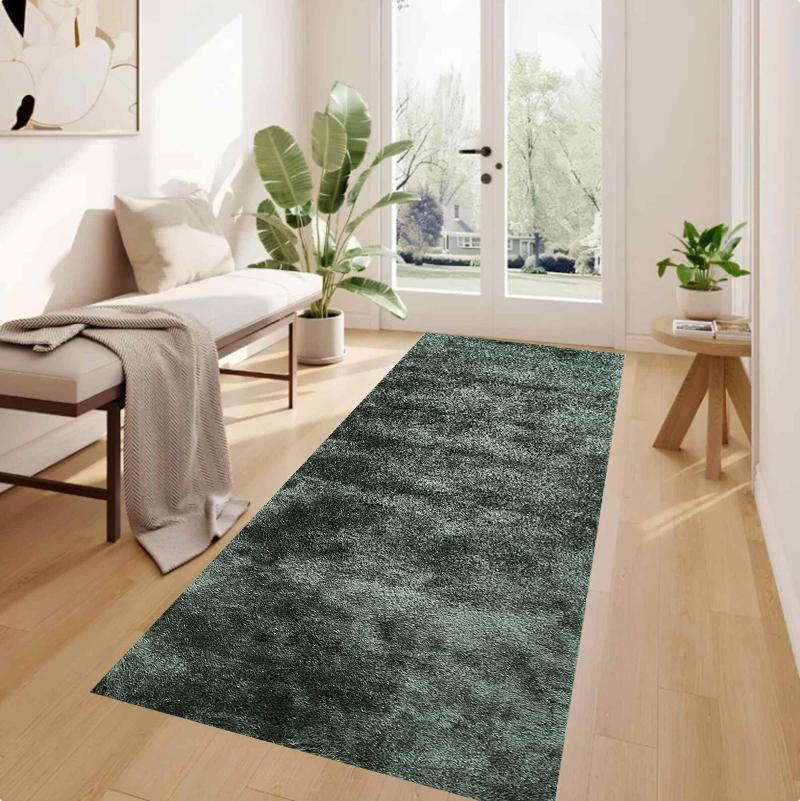 Modern Navy Blue Floor Runner Rug Cozy Non Slip Indoor Carpet Mat Minimalist Home Decoration for Hallway Corridor Area Rug