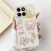 For Honor 200 Smart Case Honor X7C 4G Soft Liquid Silicone Flower Butterfly Bow Shockproof Cover for Honor Play 60 Plus Fundas