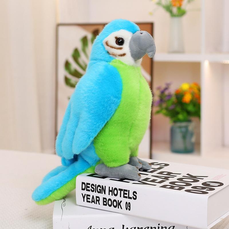 Realistic Parrot Plush Toy Stuffed Bird Sleeping Doll Cushion Comfort Kids Birthday Gift for Girls