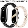 Силиконовый ремешок для Xiaomi Mi 8 Band Chain Buckle Bracelet для Miband 8 NFC Fashion Lady Style Replacement Rubber Band Correa