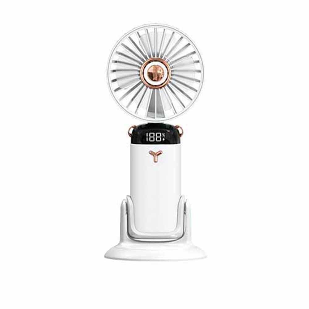Adjustable Bracket Handheld Folding Fan 2400mAh Stroller Fan Air Conditioner Fan Office Use
