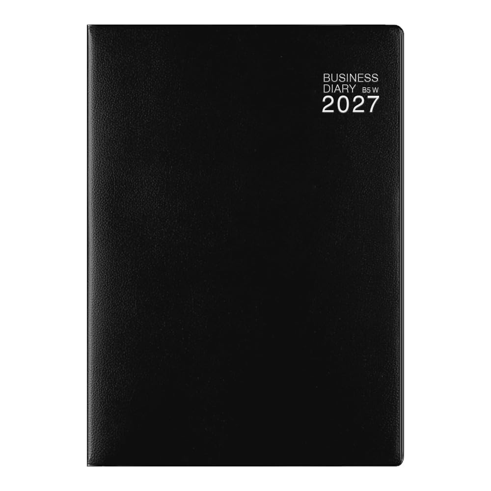 Midori Business B5 22513006 January Diary, 2027, size, Weekly, Black, (Starts 2027)