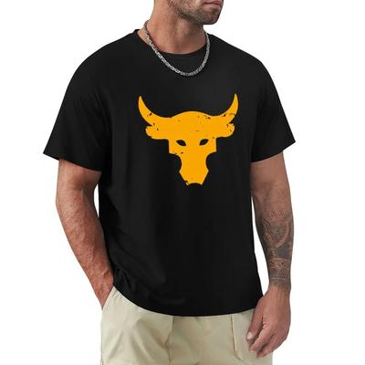 Футболка Brahma Bull The Rock Project Gym Men O-neck 100% Cotton Tshirts Tee Top