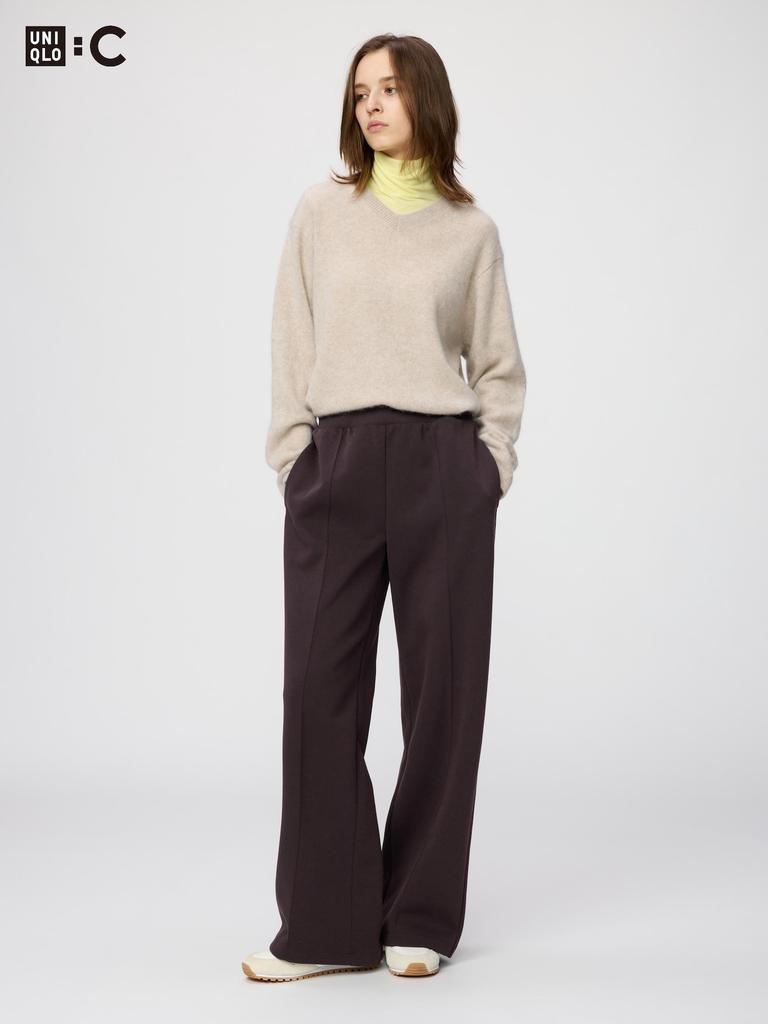 Uniqlo Япония Свитшоты Прямые Брюки Длинные