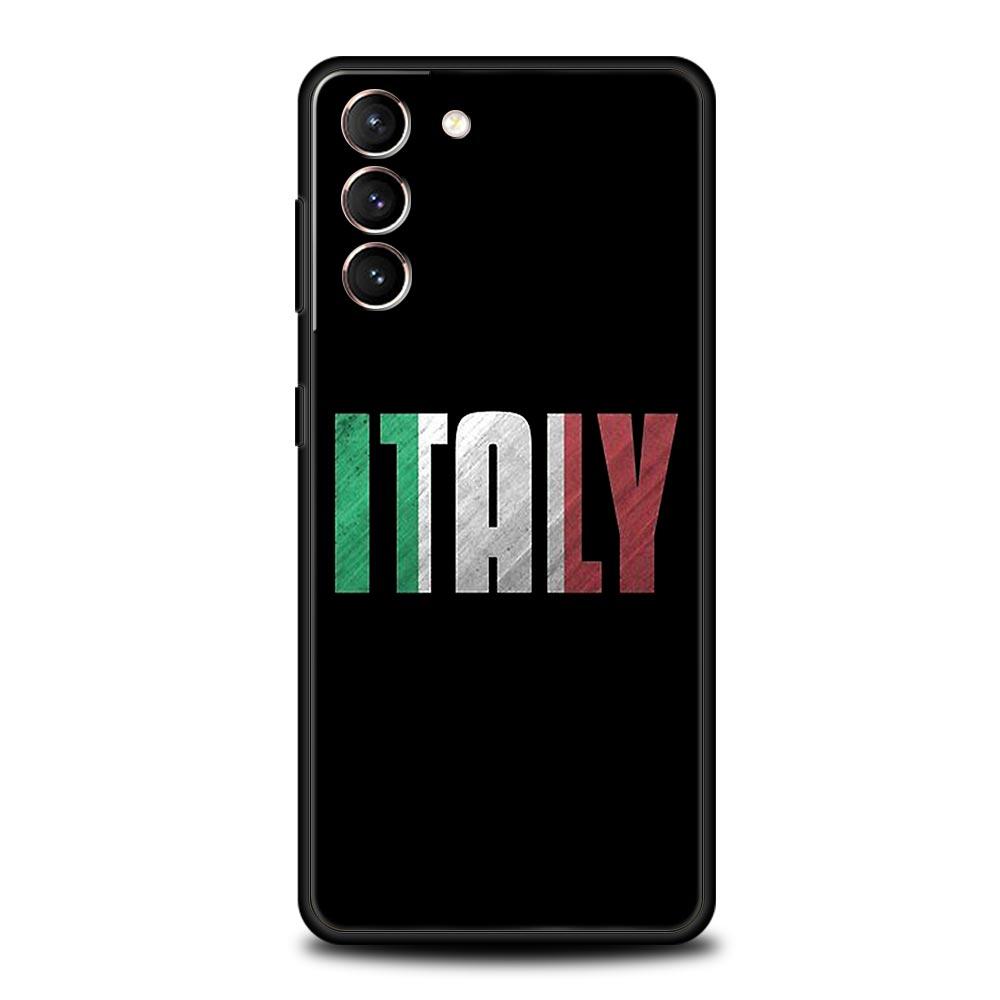 Чехол для телефона Флаг Италии Для Samsung Galaxy S24 S23 S22 S20 Ultra S21 FE 5G S10 S9 Plus S10E S8 Мягкий силиконовый чехол