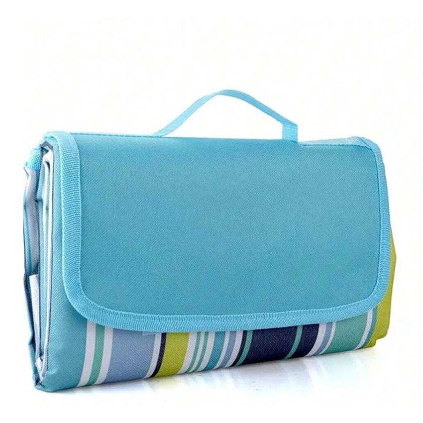 Коврик для пикника на открытом воздухе SandProof Beach Blanket с полосатым узором, можно стирать в стиральной машине, идеально подходит для кемпинга, походов и фестивалей, одеяло для пикника
