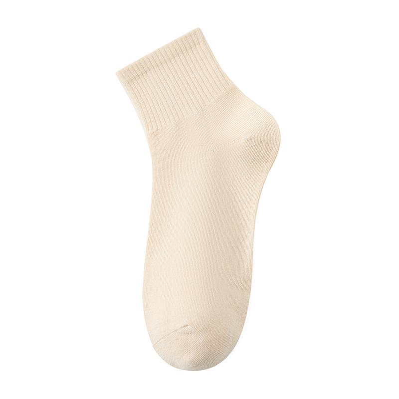 Женские летние тонкие дышащие носки-трубы из чистого хлопка класса А, антибактериальные, впитывающие пот