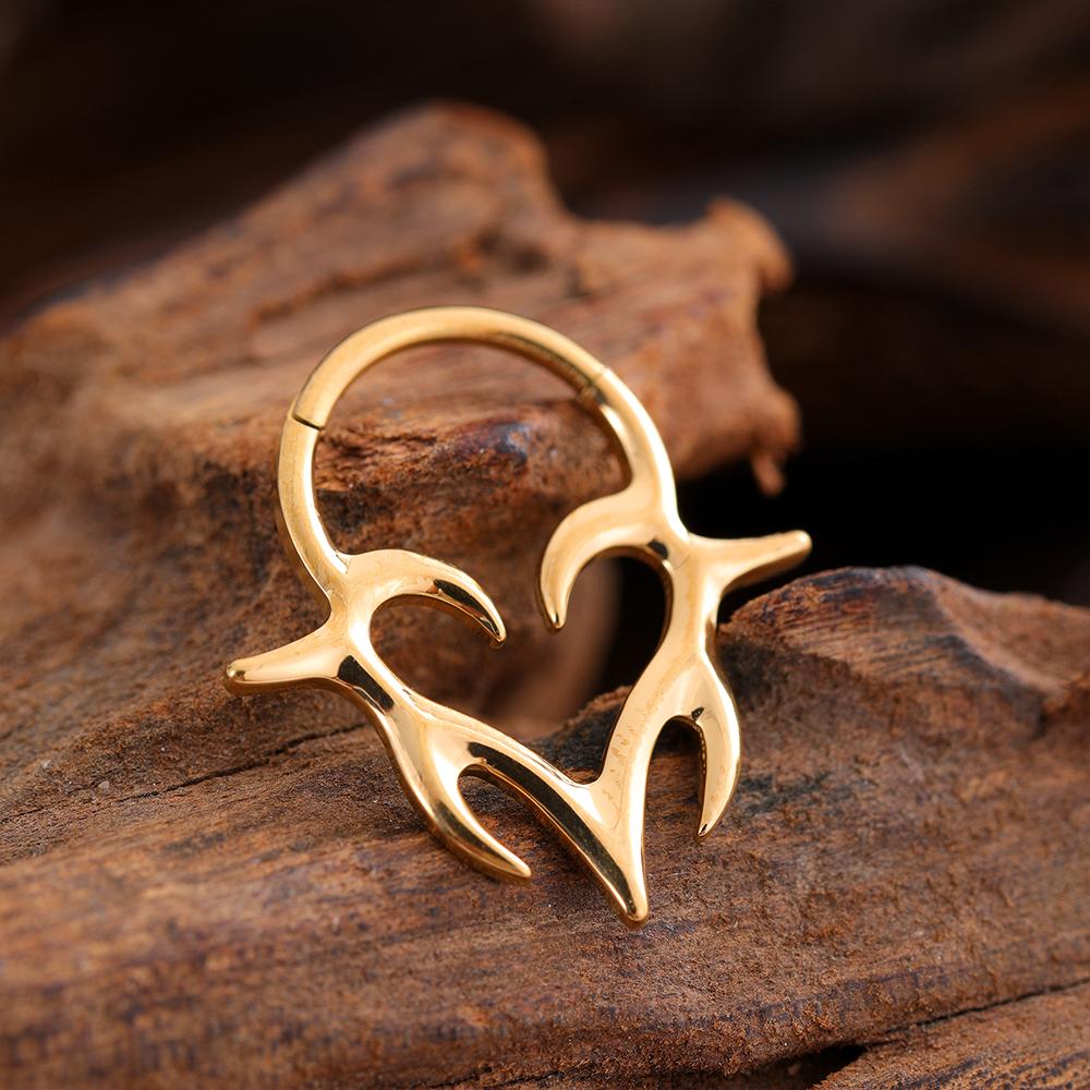 Сексуальный пирсинг септума кольца в носу панк лабрет пирсинг губы хрящ готический кликер модные украшения ЛЮБОВЬ подарок