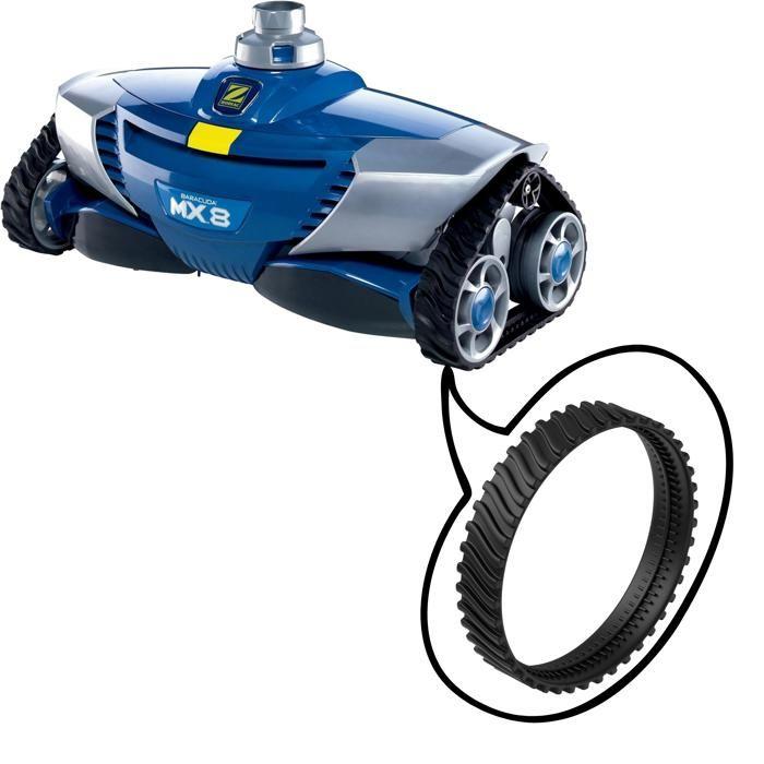 Аксессуар для бассейна - Zodiac - MX8 MX6 - Комплект из 2 гусениц-шин - Замена - Черный