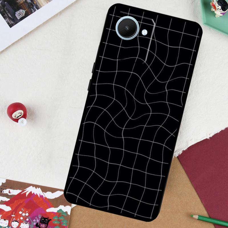 Волнистая сетка для чехла Realme GT 7 Pro GT 6 5 6T 10 11 12 13 14 Pro Plus C61 C53 C51 C21Y C25S C75 C55 C67