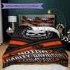 Vintage Harley Davidson Logo Bedding 1 Duvet Cover 2 Pillowcase Without Core Without Core Soft And Comfortable Bedding Set