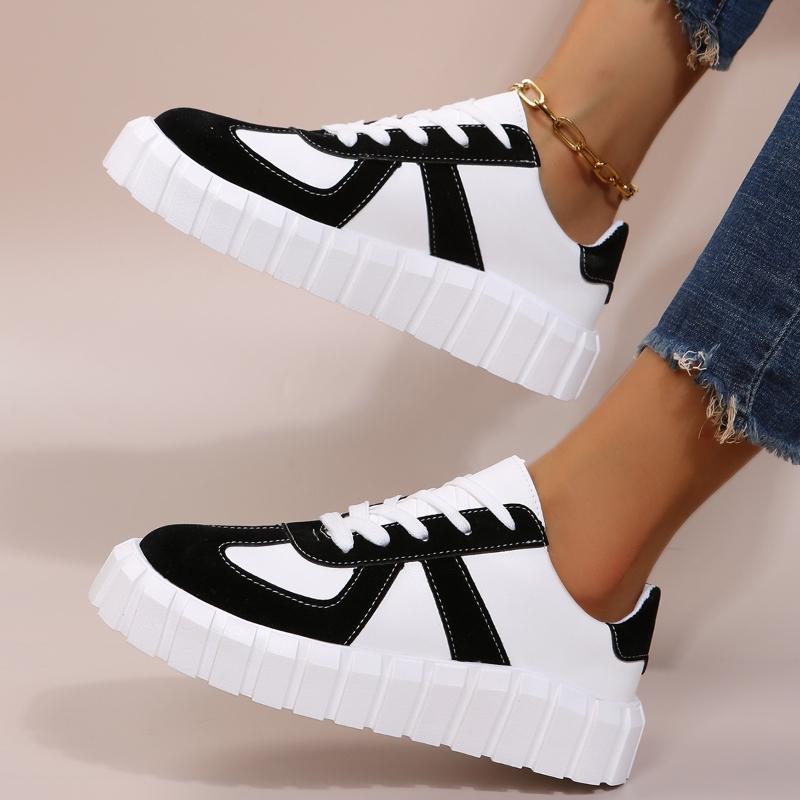 2024 Новые летние женские кроссовки, модные цветные вулканизированные туфли, кроссовки со шнуровкой на перекрестной подошве, женские повседневные туфли на плоской платформе