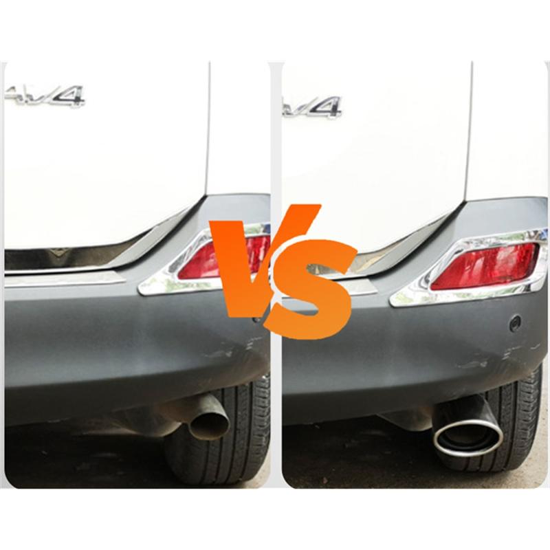 НОВЫЙ-Хвостовой Наконечник Выхлопной Трубы Глушитель Выхлопная Труба Насадка Для Toyota RAV4 2020 2025 2025 2025 WILDLAND Автоаксессуары