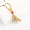 Necklace Elegant Bear Pendant Heartshaped Fashionable Trendy Y2k Style Jewelry Cute Gift For Womens Birthday