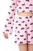 Girls Loungewear Set with Crop Top and Shorts, Summer 6497-097 HC