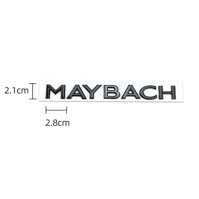 1pcs 3D ABS Maybach Side Emblem Car GLS GLE S500 Logo sticker Rear Bumper tail door trunk sticker Emblem styling Accessories