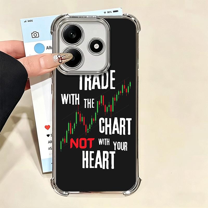 Чехол для телефона с покрытием Day Trader Forex Day Trading для Xiaomi Redmi Note 14 15 Pro Plus 13 12 11 11S 11T 10 9S 9 5G, противоударный Airab