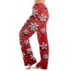 Женская повседневная мода Женские спортивные домашние рождественские пижамные брюки Длинные брюки