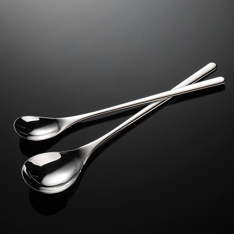 HANYANG 304 Нержавеющая сталь Ложка для смешивания Размер Зеркальная полировка Расширенная ложка Ресторанная ложка для смешивания