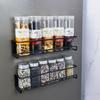 Magnetic suction rack on the side of the refrigerator, no punching and seam storage rack, seasoning rack, cup holder, magnetic attraction seasoning