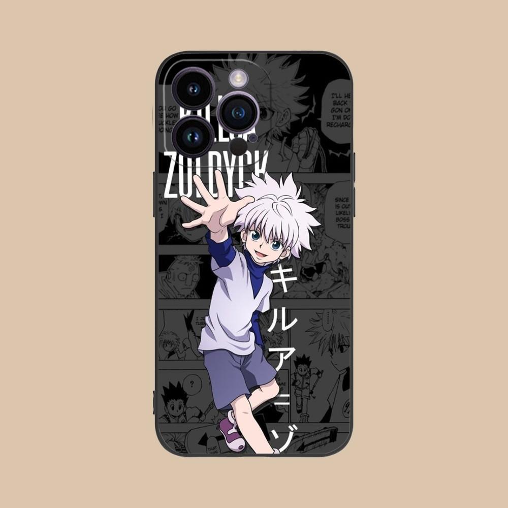 Чехол для мобильного телефона Hunter Killua для iPhone 15 14 13 12 11 X XR XS 8 7 Pro Max Plus Mini Черный Мягкий Чехол для Телефона Funda