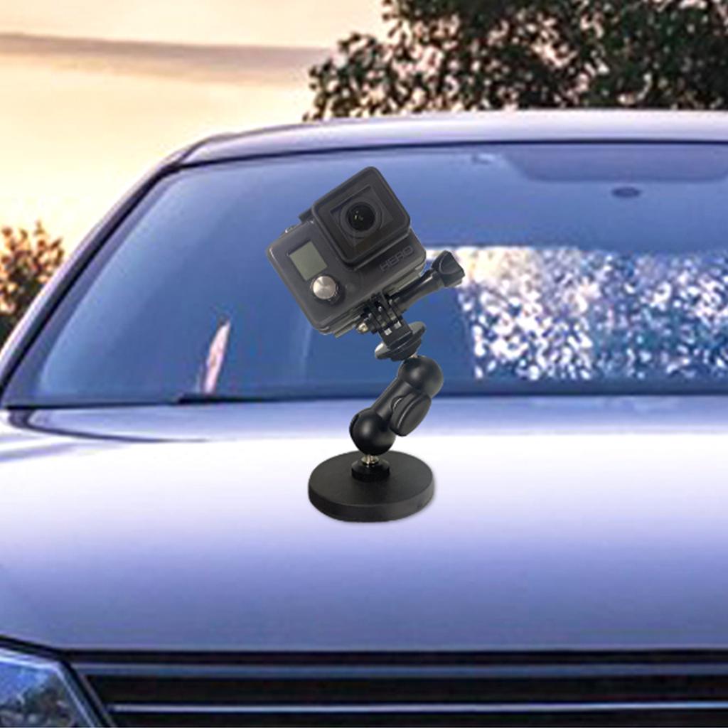 Camera Mount Base Metal Magnetic Suction Bracket Scratch-resistant Camera Magnet Mount Stand 1/4" Threaded Interface