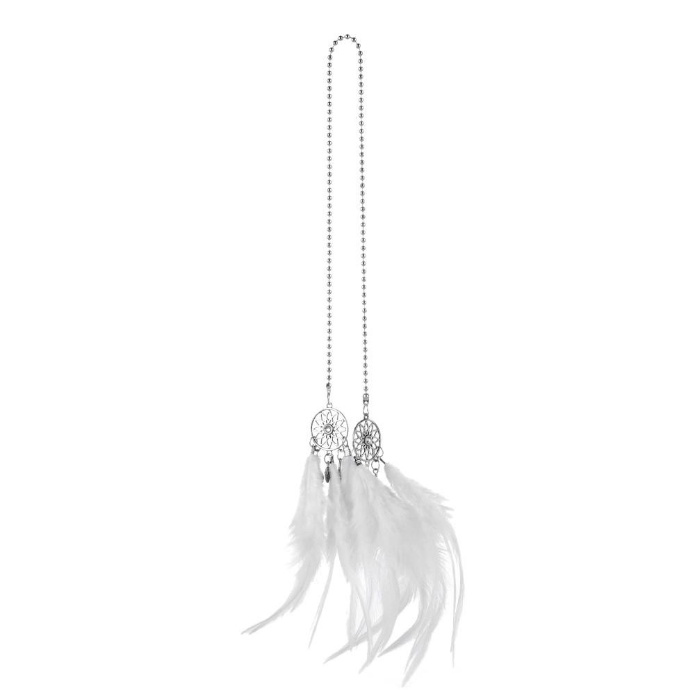 Wall Hanging Car Ornament Handmade Dream Catcher Wind Chimes Feather Car Pendant Dreamcatcher