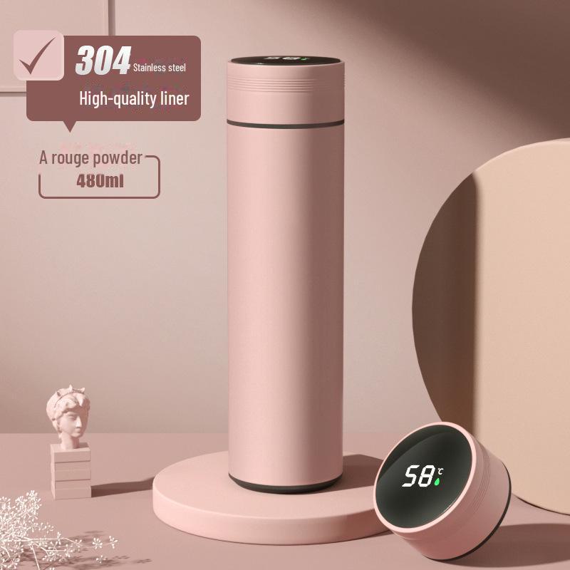 Умный термос из нержавеющей стали с дисплеем температуры - большая вместимость, портативная чашка для чая