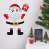 Рождественские наклейки на дверь Санта-Клаус Олени Войлок Декоративные наклейки Рождественское украшение своими руками