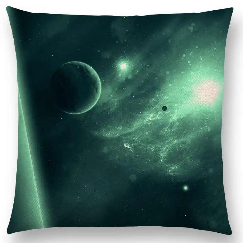 New Mysterious Universe Vast Outer Space Beautiful Planets Amazing Galaxy Dream Stars Cushion Cover Sofa Throw Pillow Case