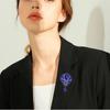 Blucome Большой кристалл, капля воды, броши с цветком, женские дворцовые стильные цветочные свадебные вечерние повседневные броши, булавки, подарки
