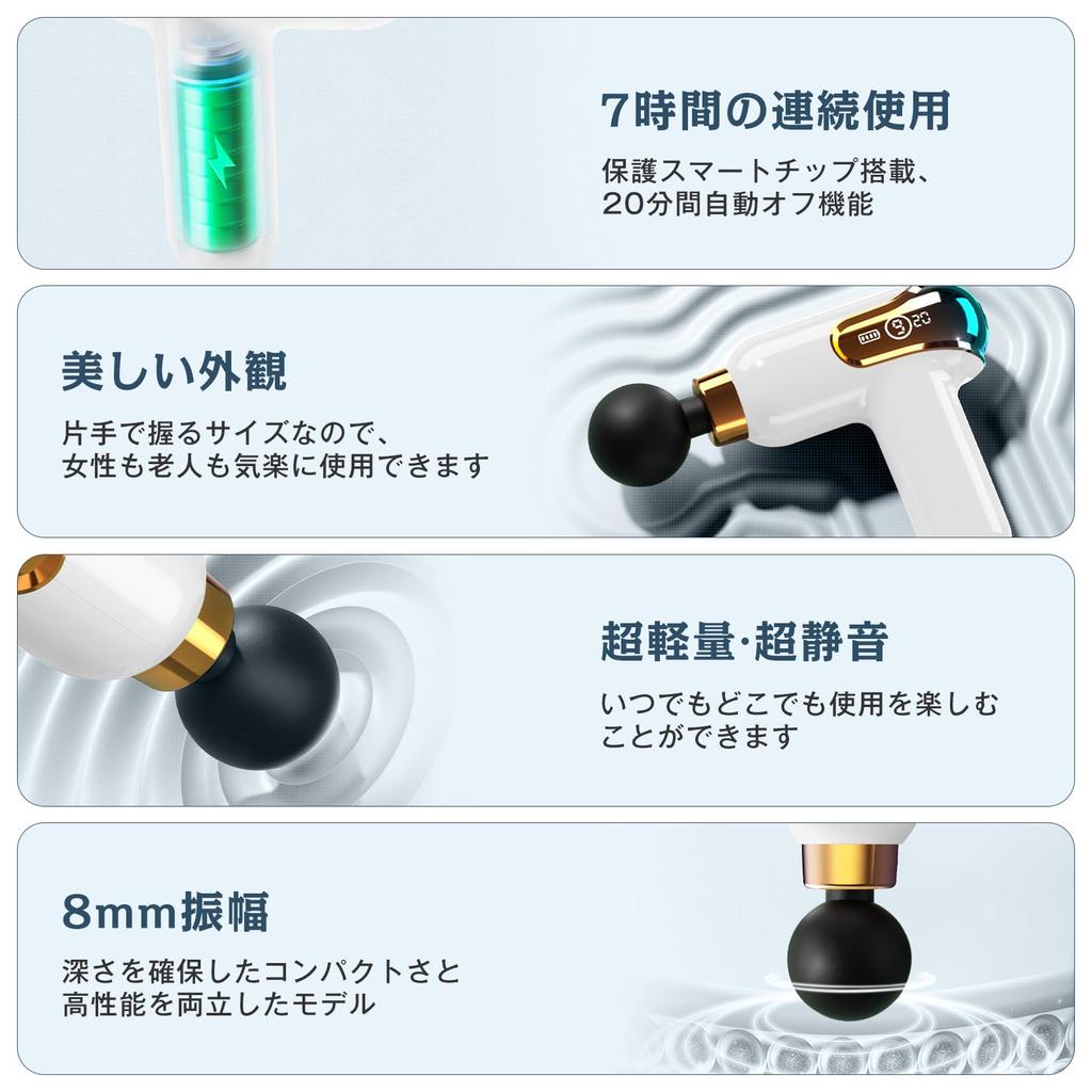 Миофасциальный пистолет Новинка 9 Мощная вибрация Ручной миофасциальный пистолет с ИИ Авто Самая быстрая скорость 4200 вибраций в Тихий светодиодный Быстрый