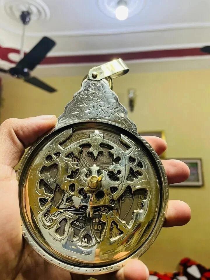 Английский Астролябия Календарь Глобус Цельная Латунь Морской Дом