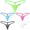 Mens See Through Mesh Thong Underwear Sexy Transparent Male Low Rise Jockstrap Bikini Briefs