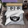 Las Vegas Raiders Pattern Microfiber 3Pcs Bedding Set Decor Duvet Cover Set For Bedroom Home Use