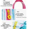 Zipper Closure Shoes Storage Bag Carrying Handle Shoes Organizer  Luggage Organization