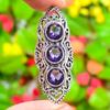 Amethyst Gemstone Handmade 925 Sterling Silver Jewelry Ring Size 6.5 U6t51