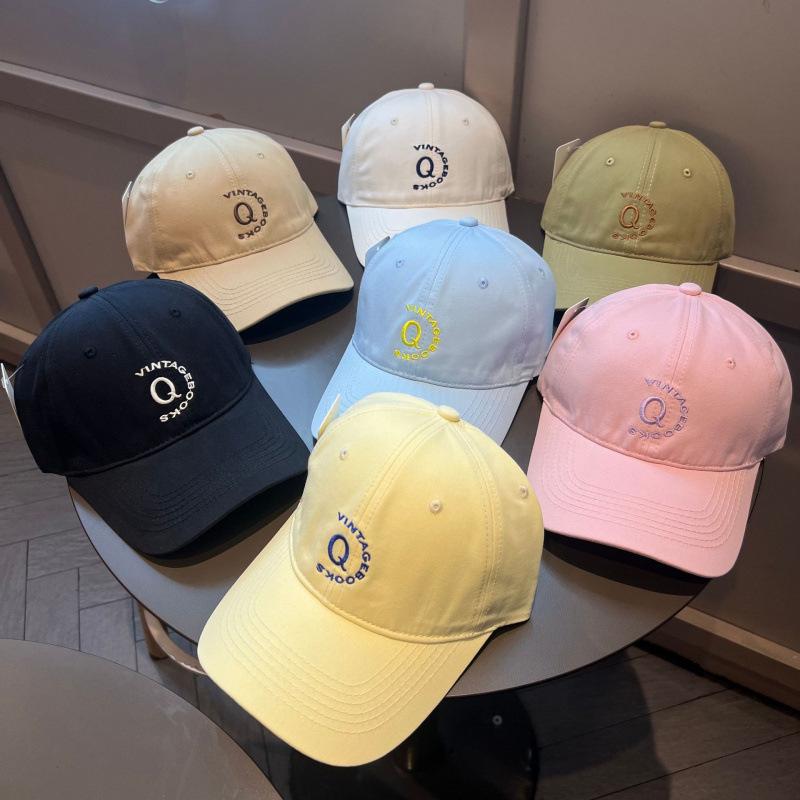 New Embroidered Alphabet Baseball Cap Versatile Children's Sunscreen Cap Leisure Trend Brand Student Cap Sun Hat