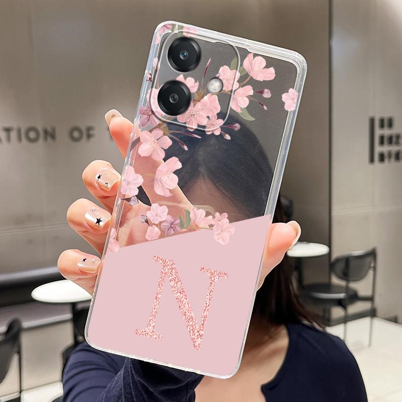 Чехол для телефона OPPO A3 5G 4G Funda OPPO A3X 4G 5G Модный Цветочный Задний Чехол Прозрачный Мягкий Силикон ТПУ Прозрачный Корпус Телефона
