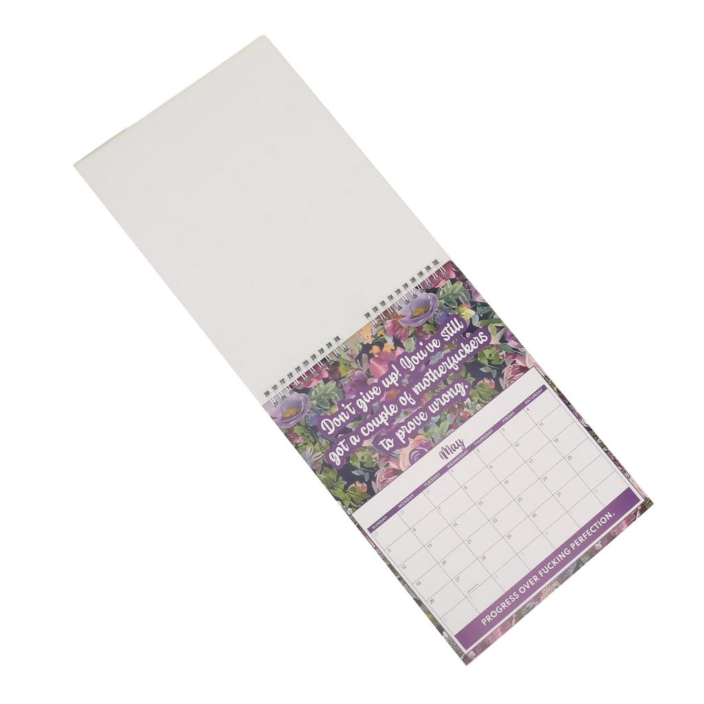 2024 Настольный календарь Многоцелевой инновационный веселый плотный бумажный ежемесячный календарь психического здоровья Маленький настольный календарь