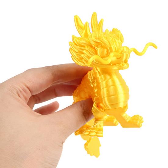 3D-печатная фигурка дракона, игрушка для снятия стресса, реалистичная миниатюрная китайская статуэтка дракона