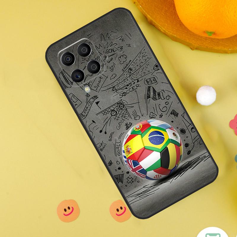 Футбольный мяч Чехол для Samsung Galaxy M31s M13 M33 M53 M52 M32 M12 M14 M34 M54 M11 M21 M51 M20 M15 M55