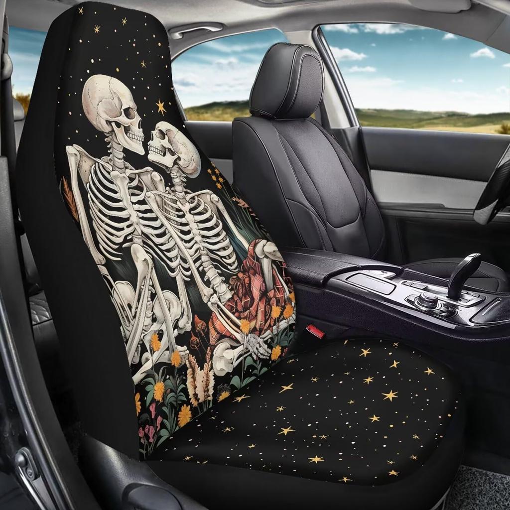 New Product Printed Halloween Pumpkin Car Seat Cover Washable Dustproof Car Seat Cover