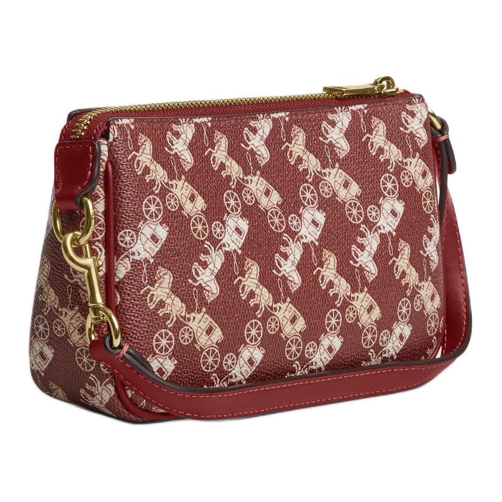 Coach Nolita 19 Новогодняя Коллекция Год Лошади Ограниченный Выпуск Принт с Каретой Металлические Акценты Сумка на Плечо из Искусственной Кожи Маленькая CDC37-IMWGD