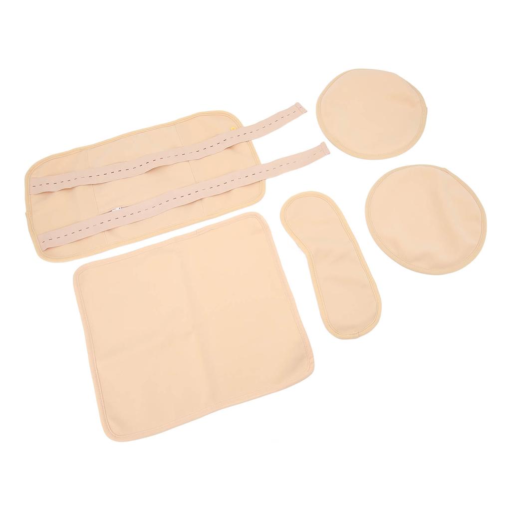 4pcs Castor Oil Packs Set Prevent Leakage Adjust Strap Reusable Castor Oil Wrap for Neck Waist