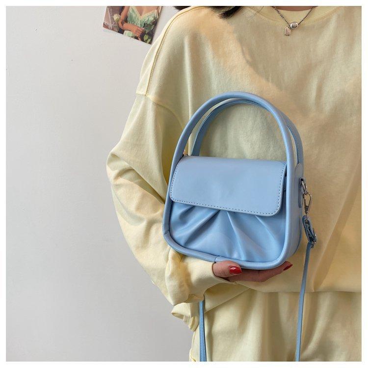 Простая женская сумка через плечо, портативная сумка на плечо, модный дизайн, маленькая квадратная сумка