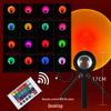 16-Color Remote-Controlled Portable Sunset Projection Lamp for Photography