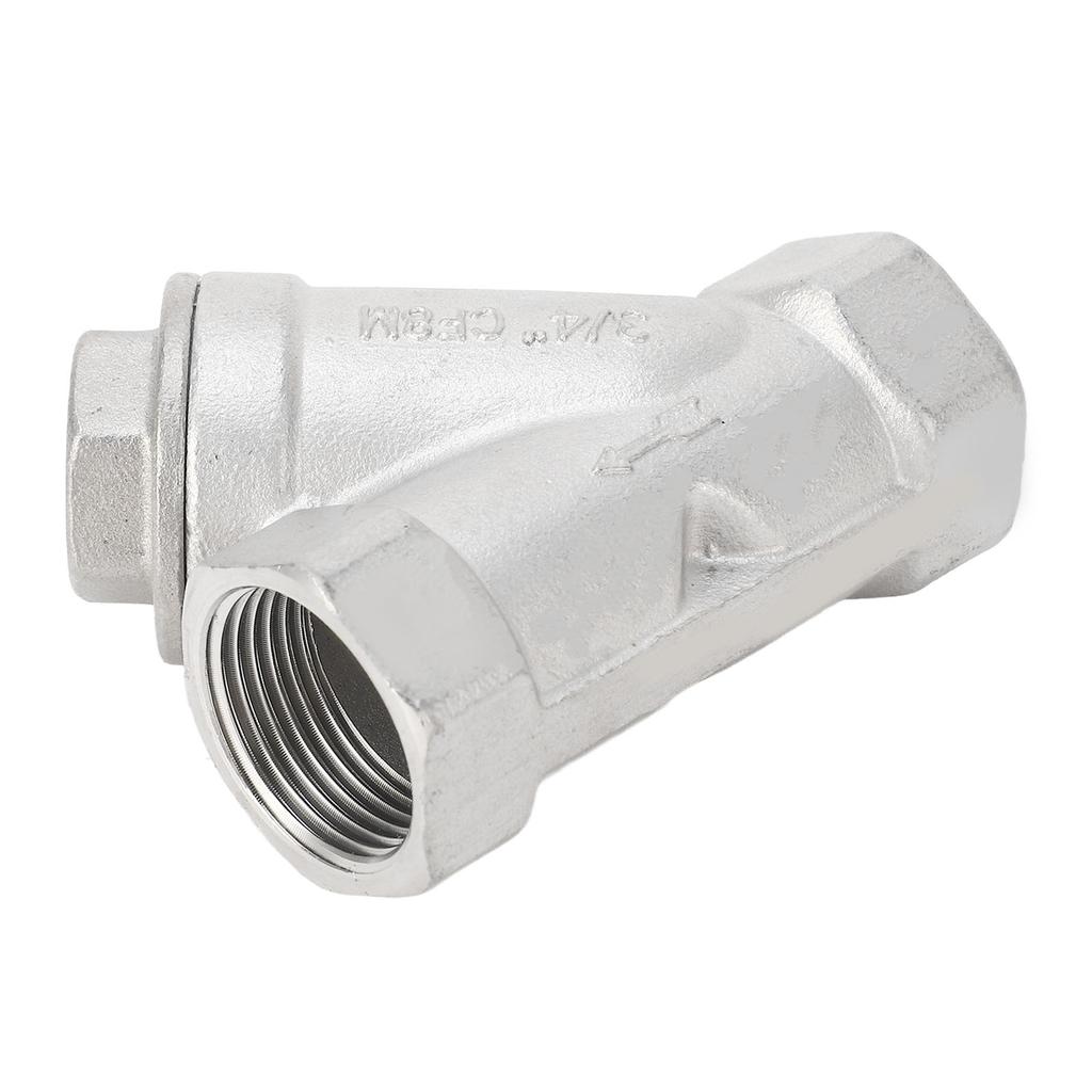 Y Type Strainer 3 4in DN20 304 Stainless Steel Double Layer Mesh Thread Y Filter for Water Oil Gas